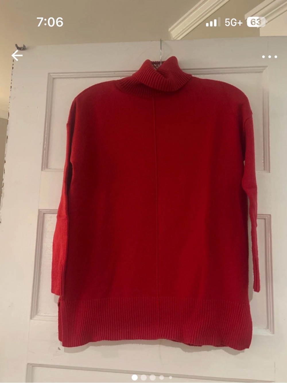 Ann Taylor Red Turtleneck Sweater